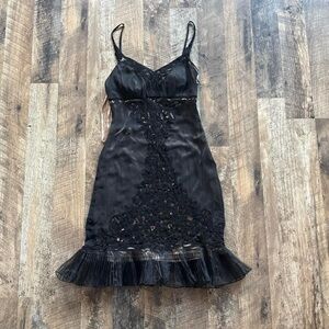Sue Wong Black Lace Dress